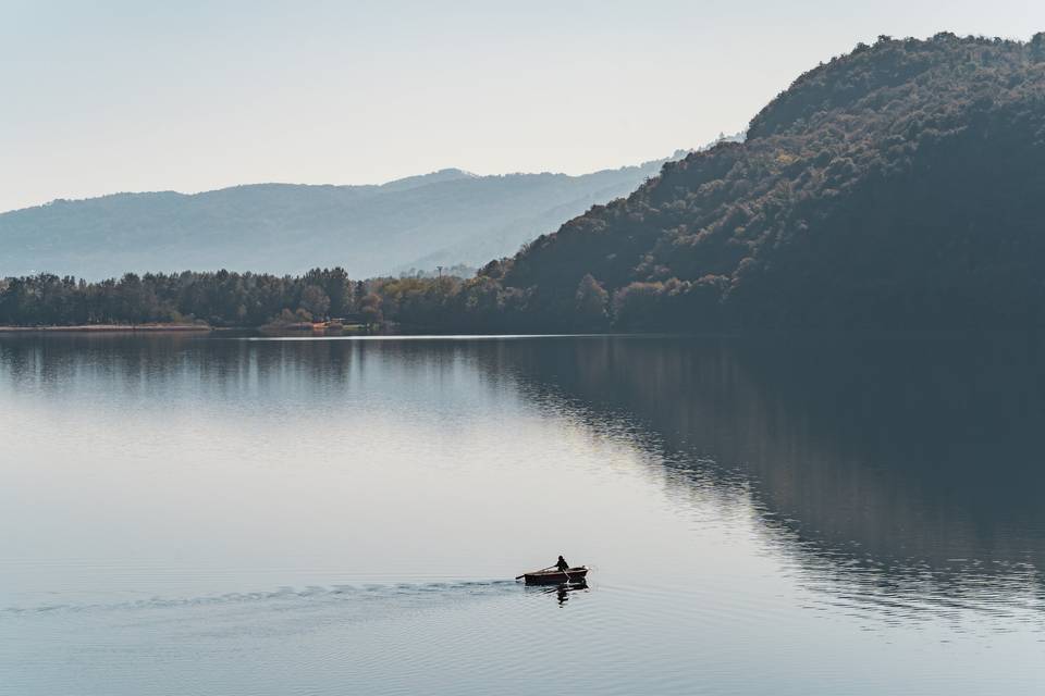 Barca sul lago di Mergozzo