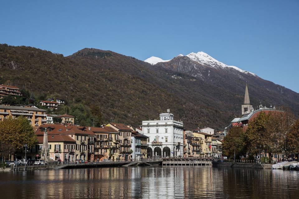 La vista dal ristorante