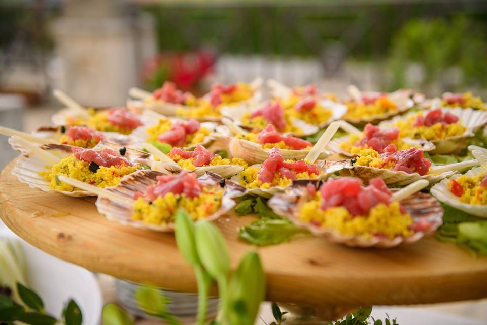 Cous cous con tartare di tonno