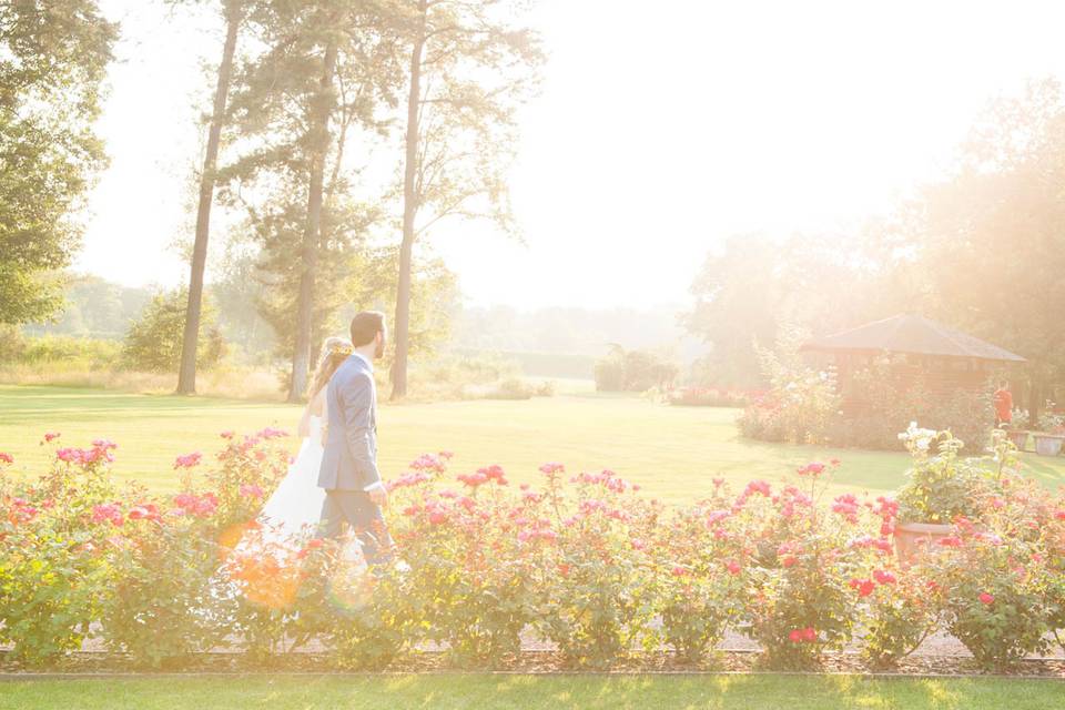 Gli sposi al tramonto