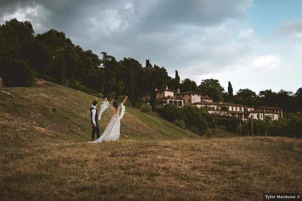 La vista dalle vigne