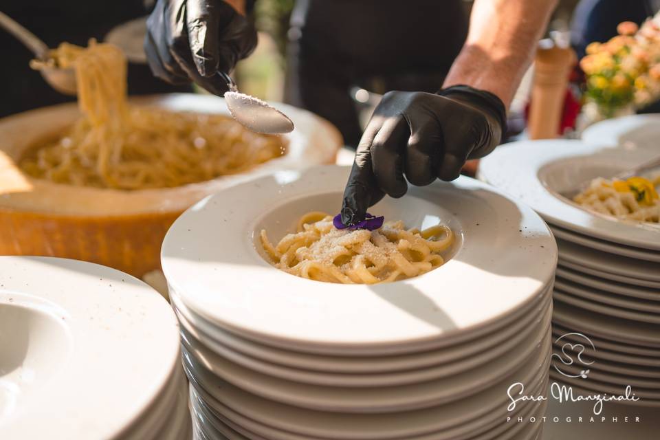 Cacio e Pepe in Showcooking