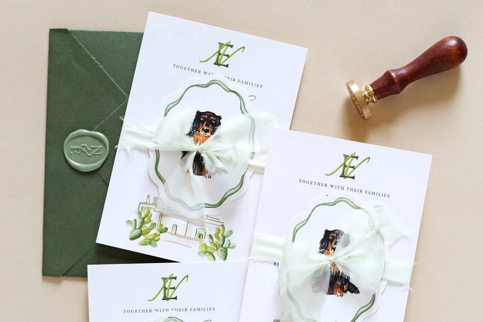 Stationery con illustrazione