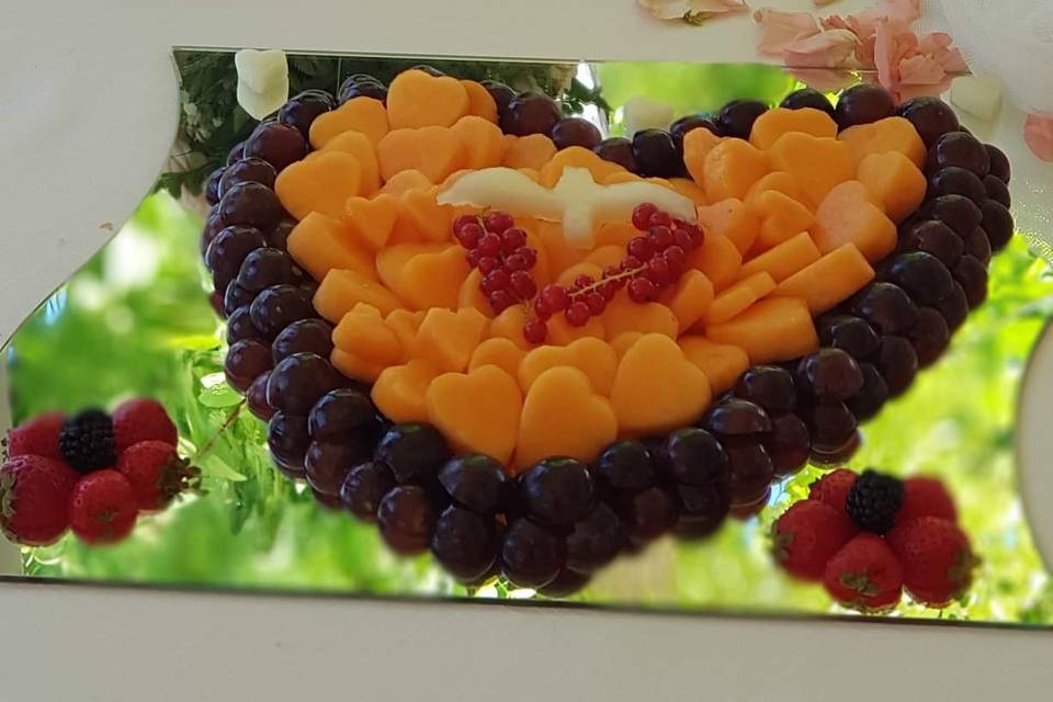 Cuore di frutta per tavolo spo