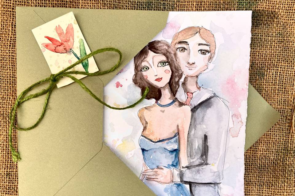 Ritratti bomboniere invitati