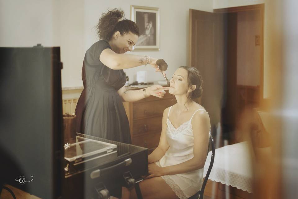 Preparazione sposa