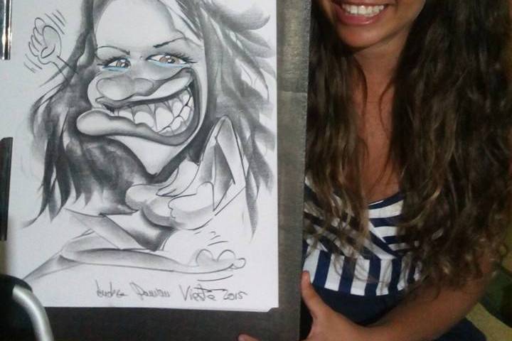 Andrea Damiani caricature