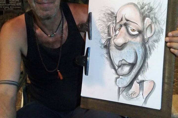 Andrea Damiani caricature