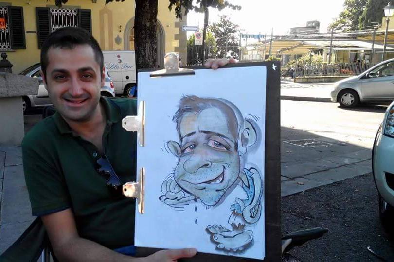 Andrea Damiani caricature