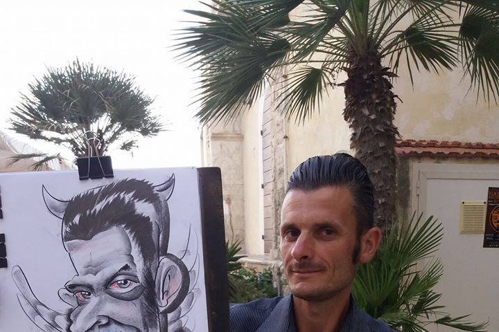 Andrea Damiani caricature