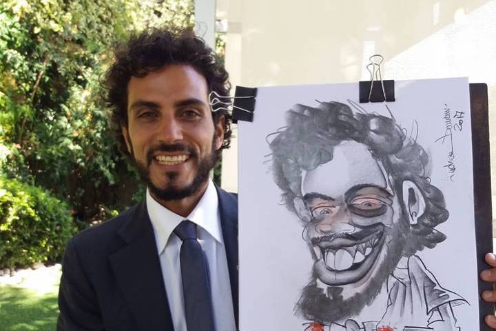 Andrea Damiani caricature