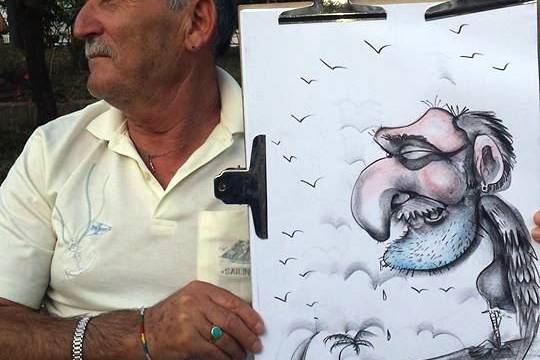 Andrea Damiani caricature