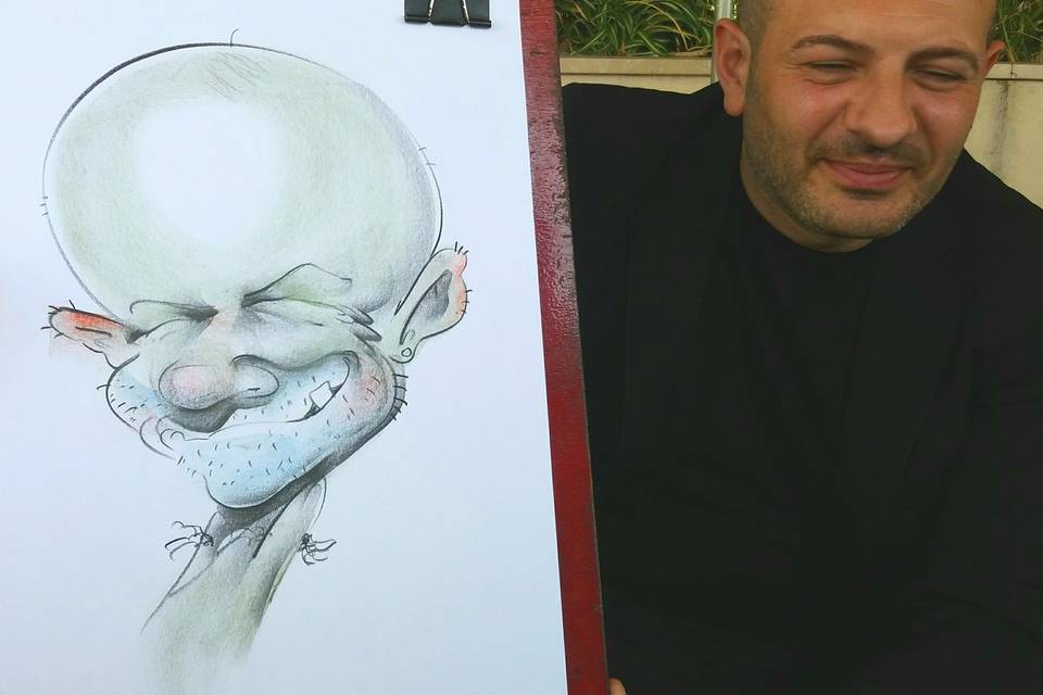 Andrea Damiani caricature