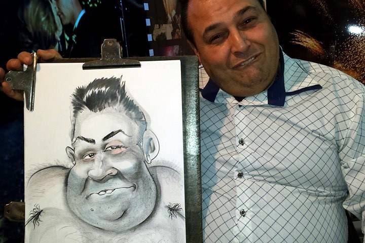 Andrea Damiani caricature