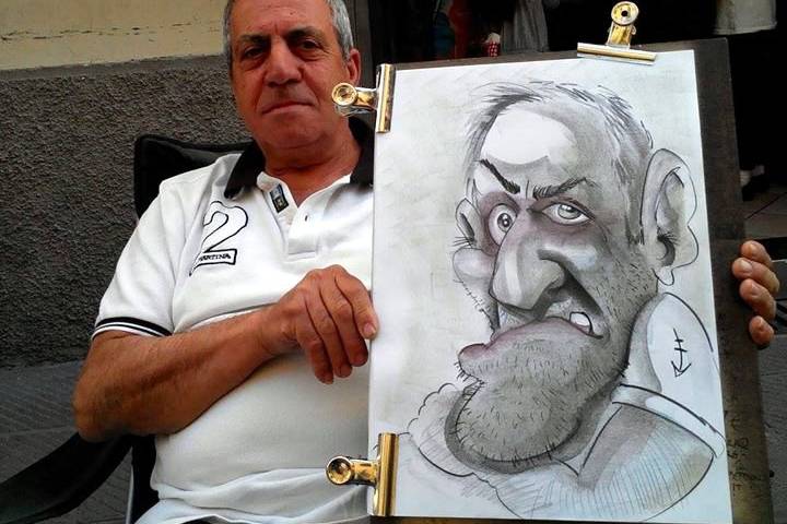 Andrea Damiani caricature