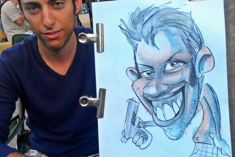 Andrea Damiani caricature