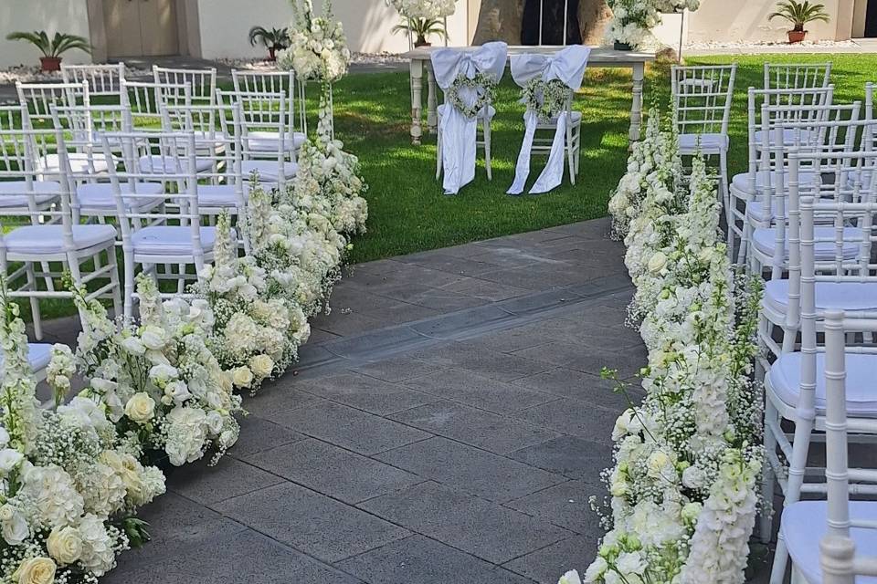 Wedding day  in location.