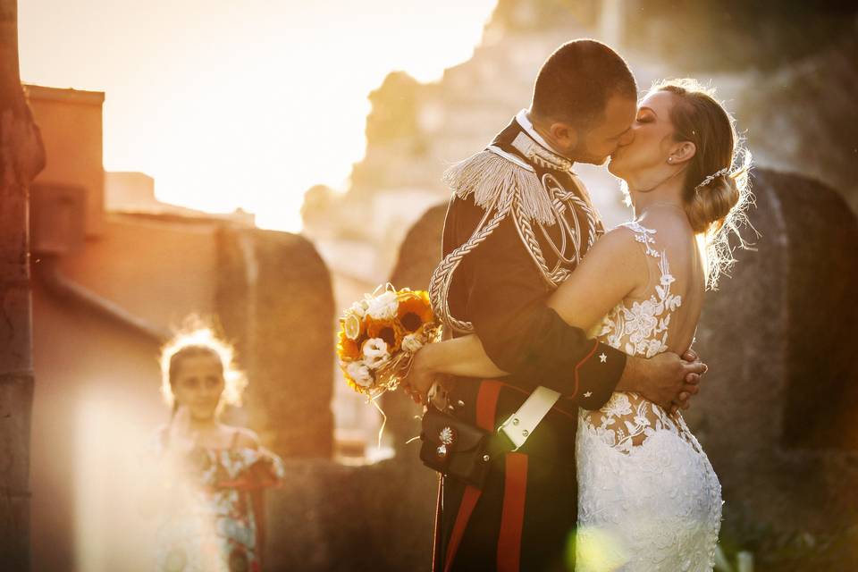 Matrimonio in alta uniforme