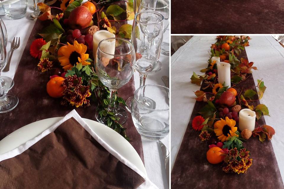 Autumnal table banqueting
