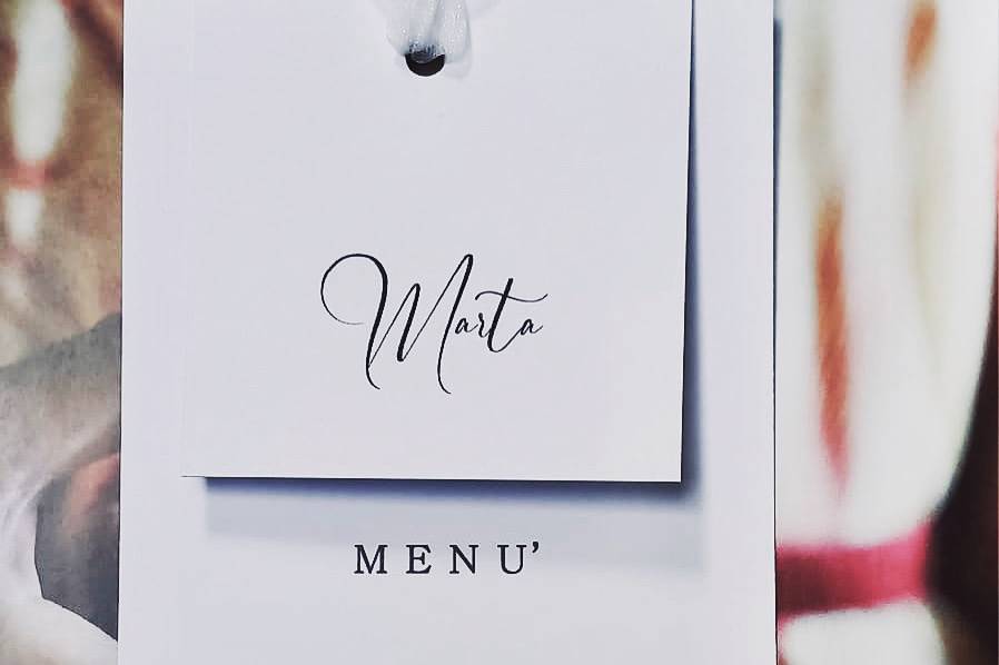 MENù + PLACE CARD