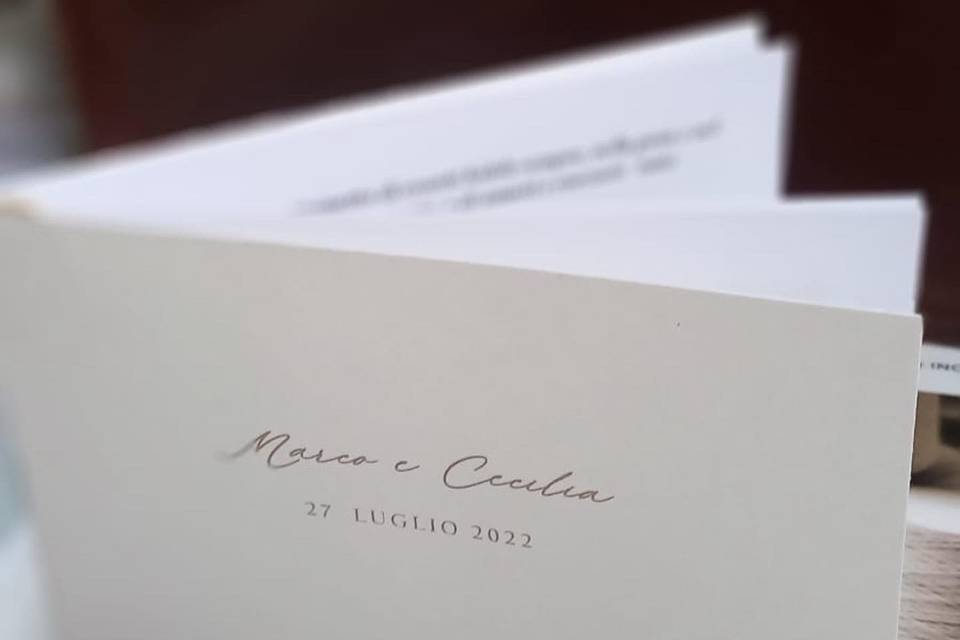 MINI LIBRETTO CERIMONIA
