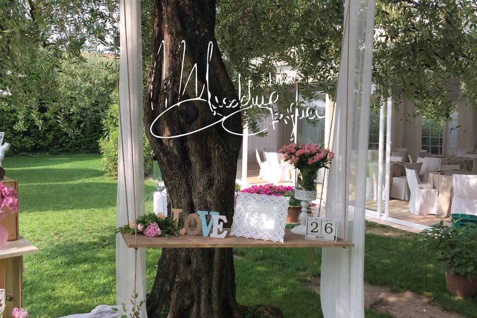 Tableau mariage boho