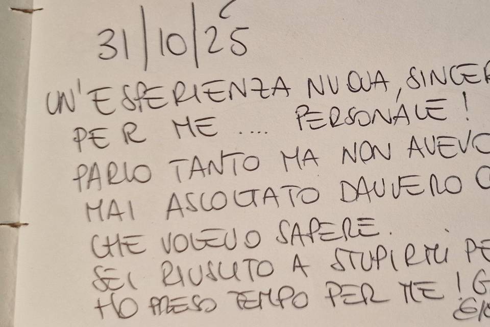Quello che gli ospiti scrivono