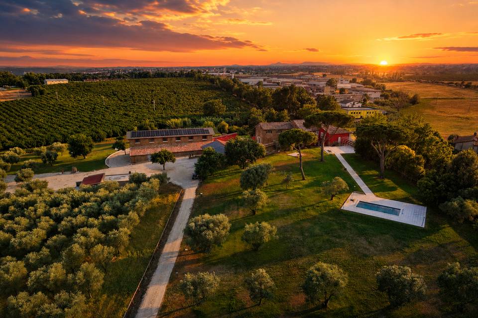 Vista tramonto