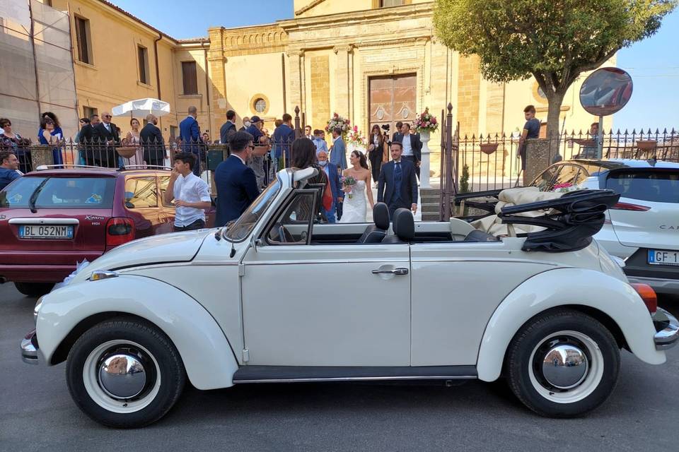 Maggiolone cabrio interni neri