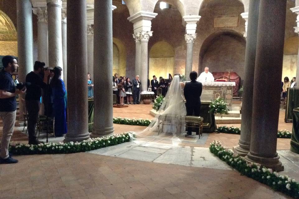 Addobbo con tulipani