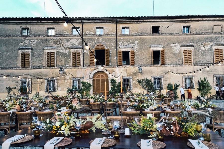 Wedding in historical winery