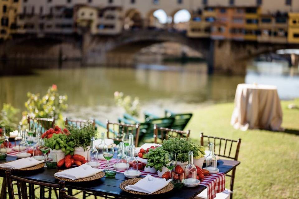 Garden party in Florence