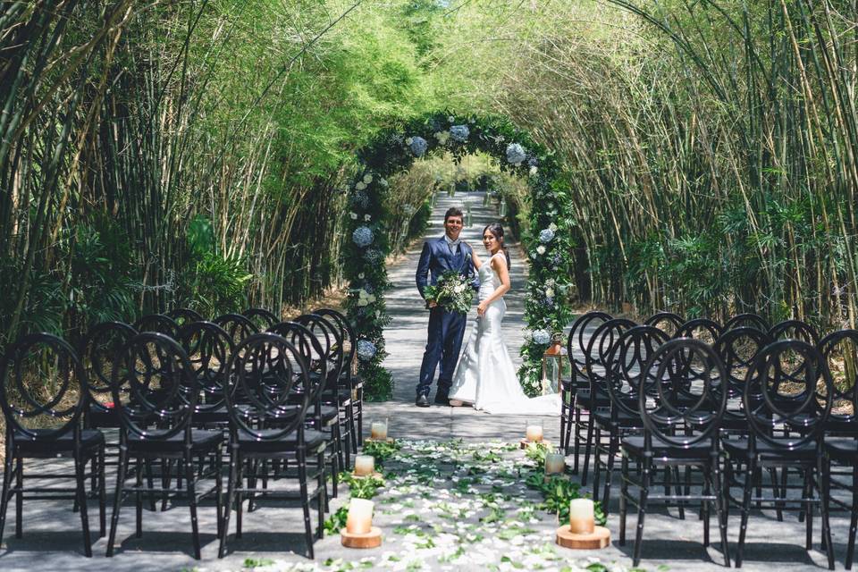 Greenery ceremony in Ibiza