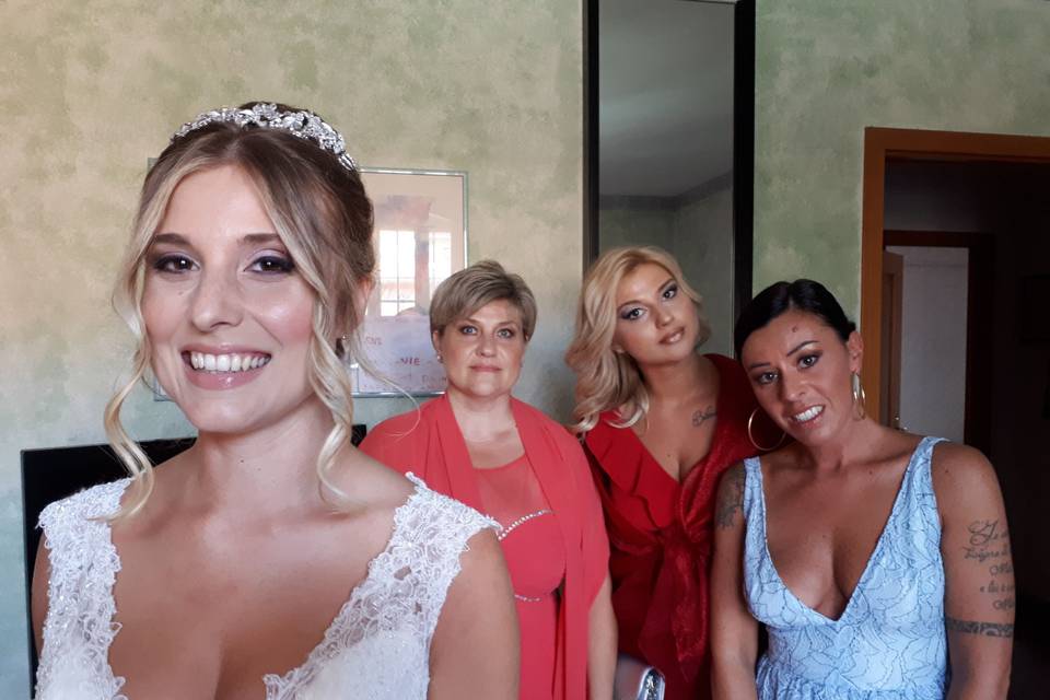 Primo piano sposa