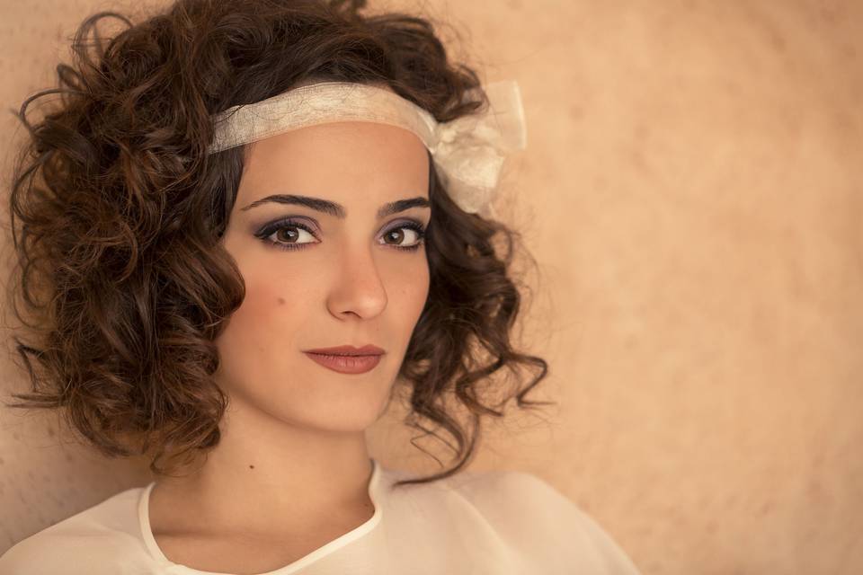 Trucco sposa stile anni '80