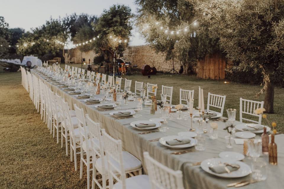 Cena giardino grande