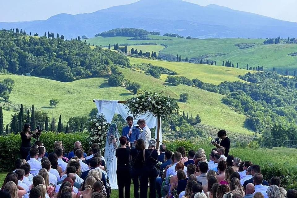 Wedding in collina