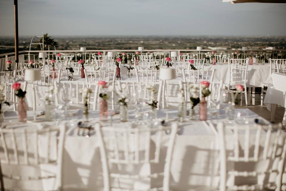 La cena in terrazza