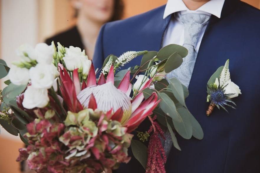 Bouquet protea