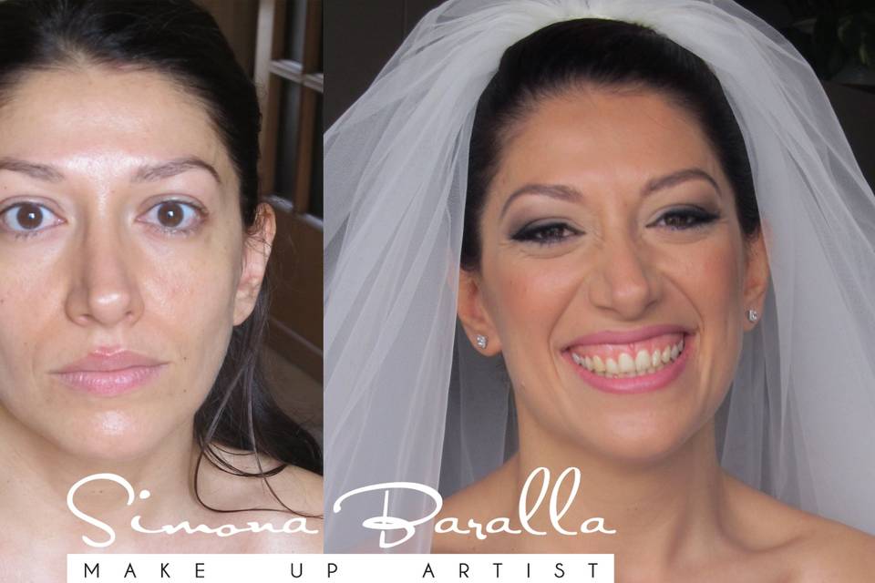 Trucco sposa/prima e dopo