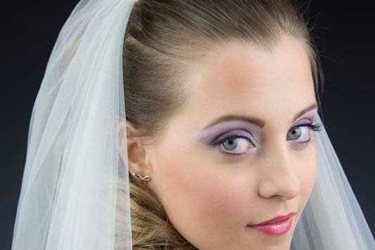 Trucco sposa sfumature viola