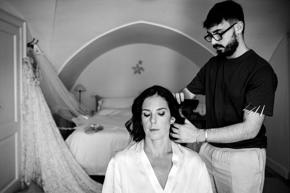 Preparazione sposa