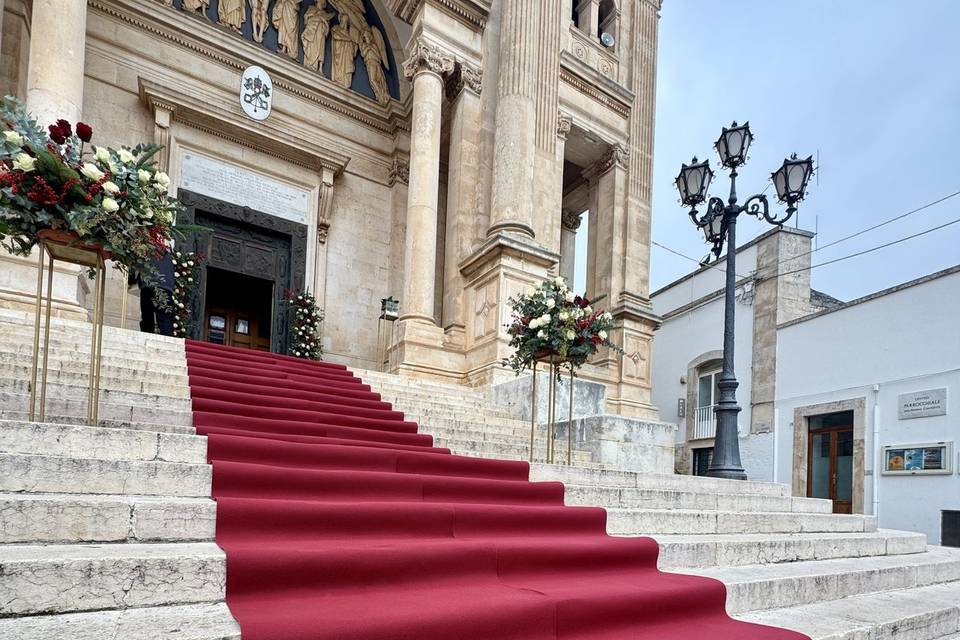 Allestimento floreale natalizi