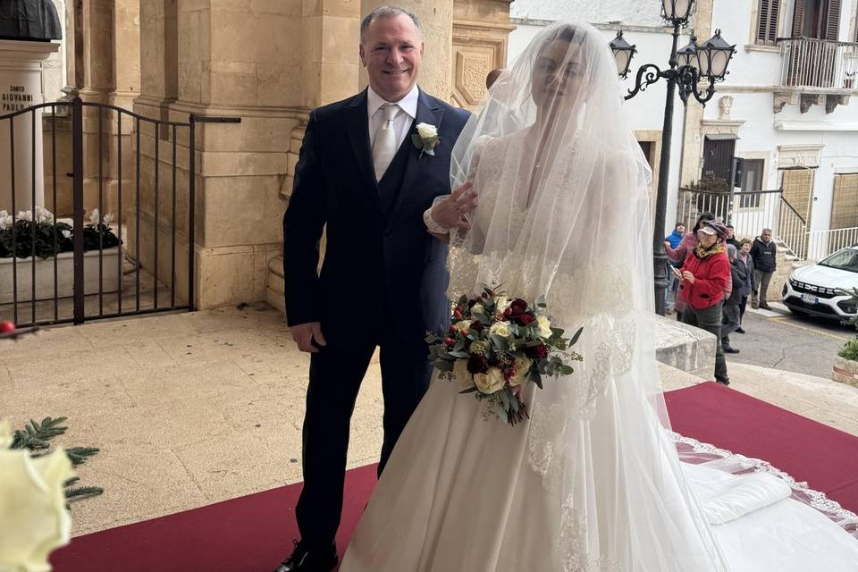 La sposa e suo papà