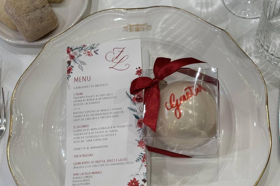 Menu e segnaposto