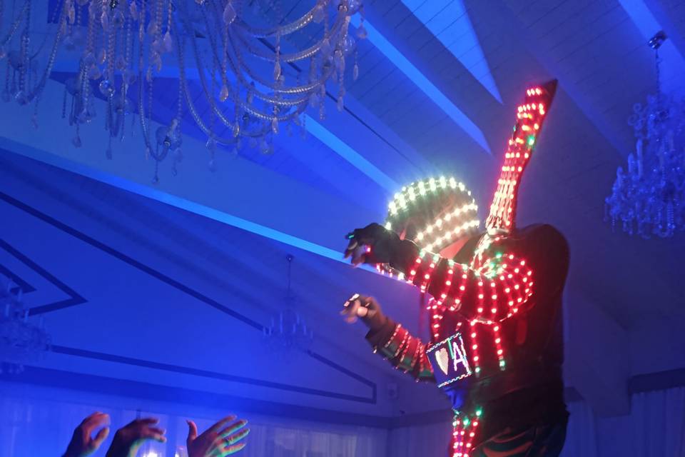 Robot  Multi Led Momento disco