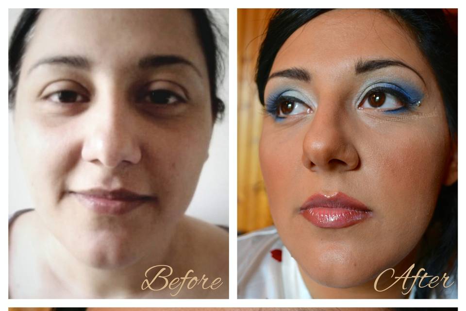 Make-up Bridal Before & After