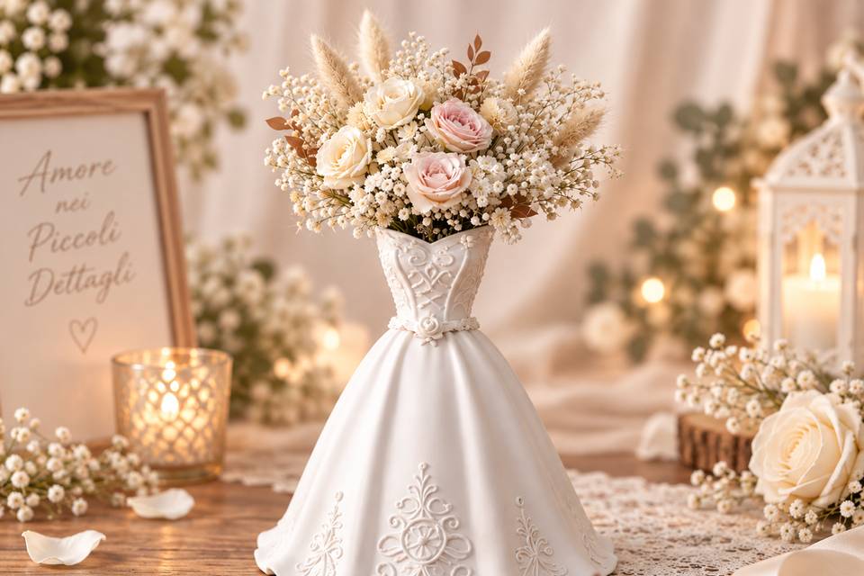 Porta Bouquet Abito da Sposa