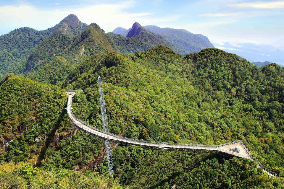 Sky bridge. Langkawi. Malesia