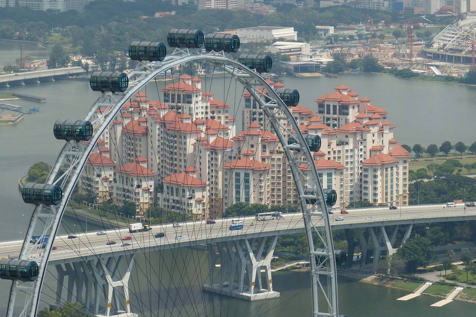 Vista aerea di Singapore